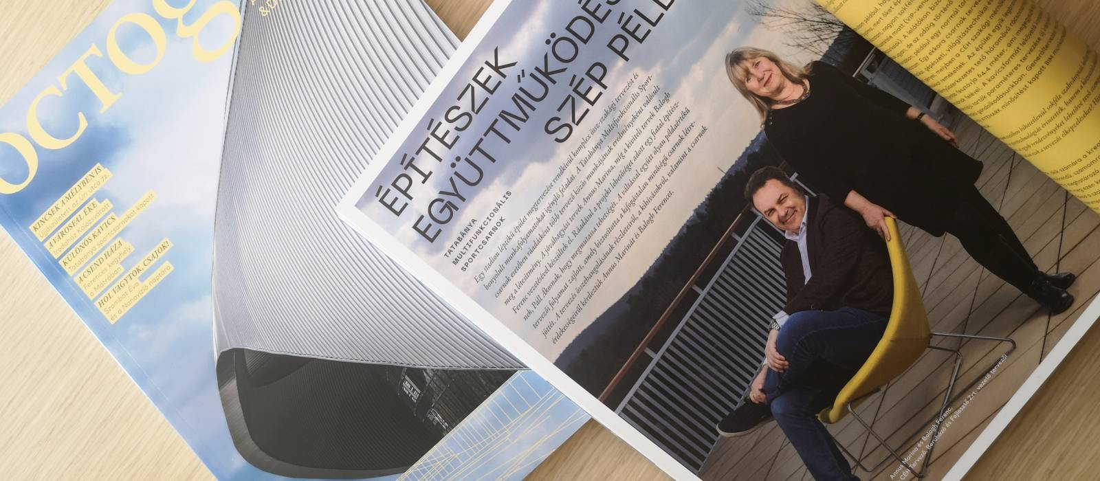 Marina Annus and Ferenc Balogh talk about the design of the Tatabánya Multifunctional Sports Hall, the challenges and the interesting features of the hall in the latest issue of Octogon.