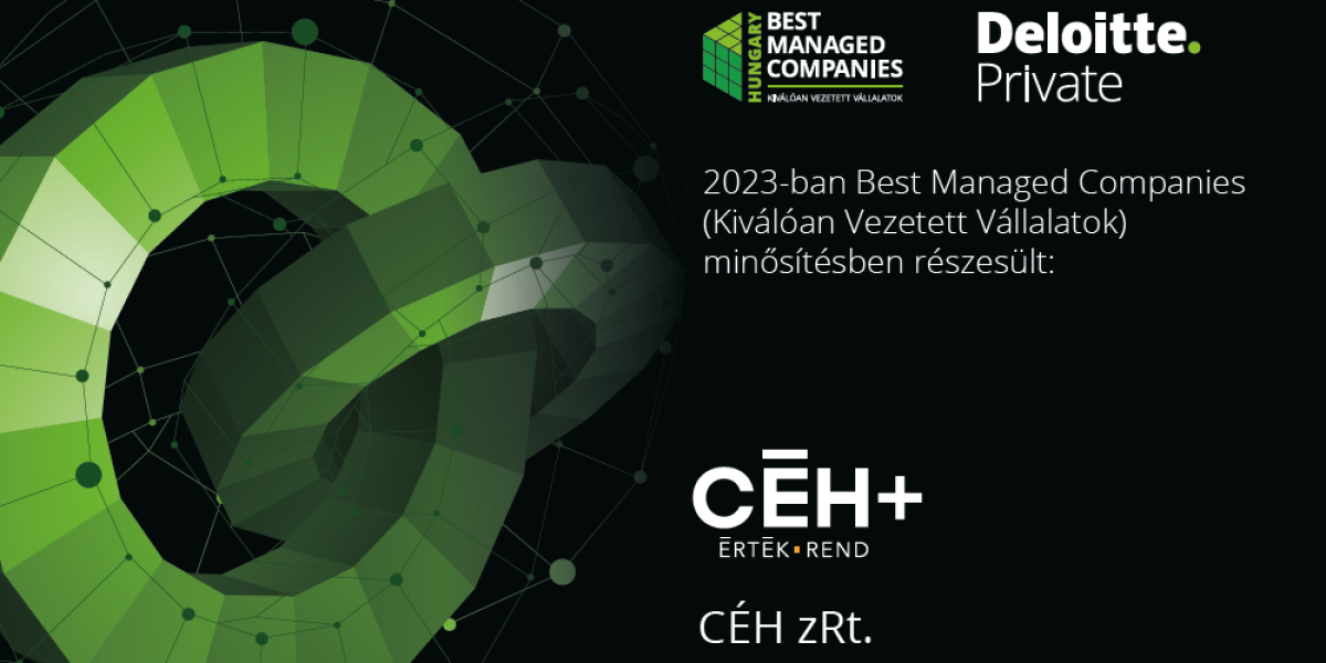 Céh zRt. recognised as one of the 'Best Managed' companies in Hungary